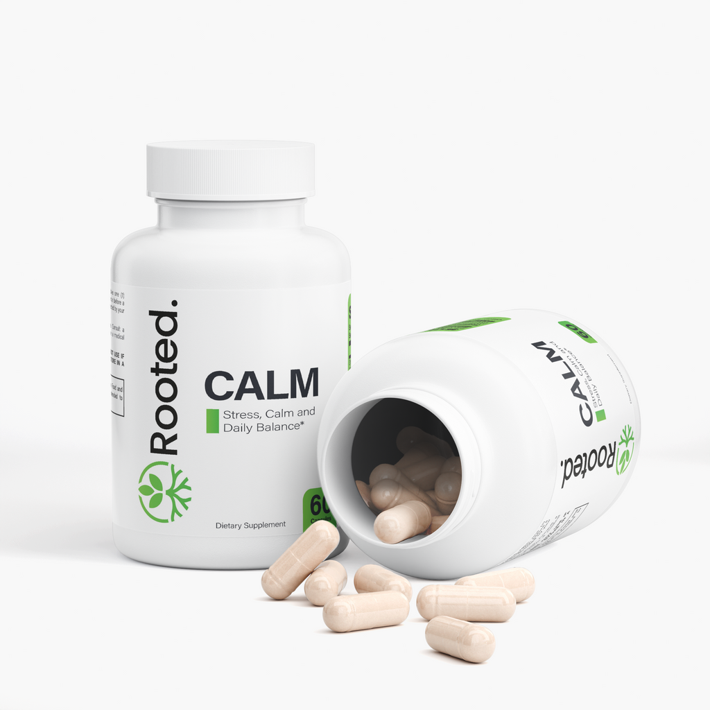 Rooted Calm Organic Ashwagandha with Black Pepper for Stress Support