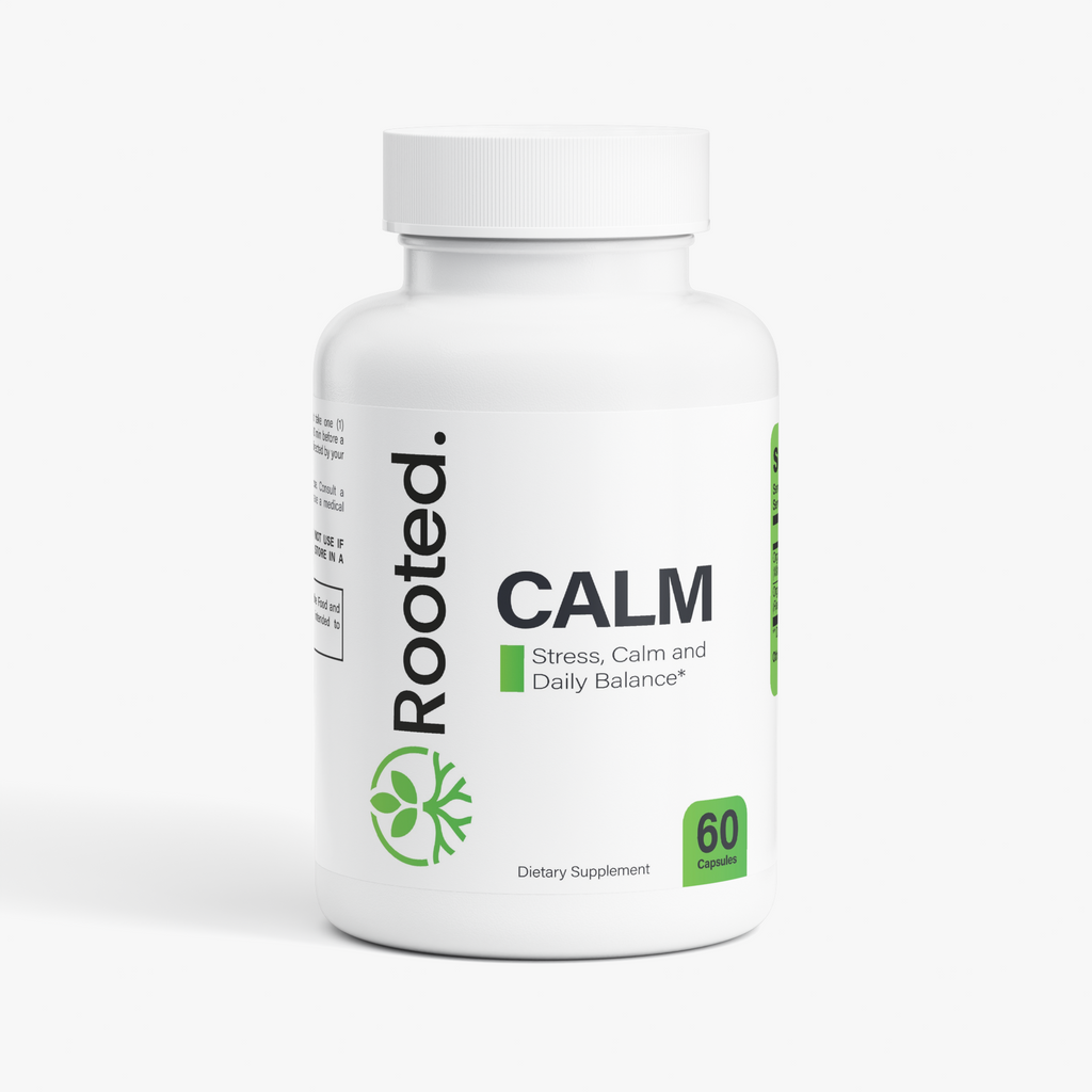 Rooted Calm Organic Ashwagandha with Black Pepper for Stress Support