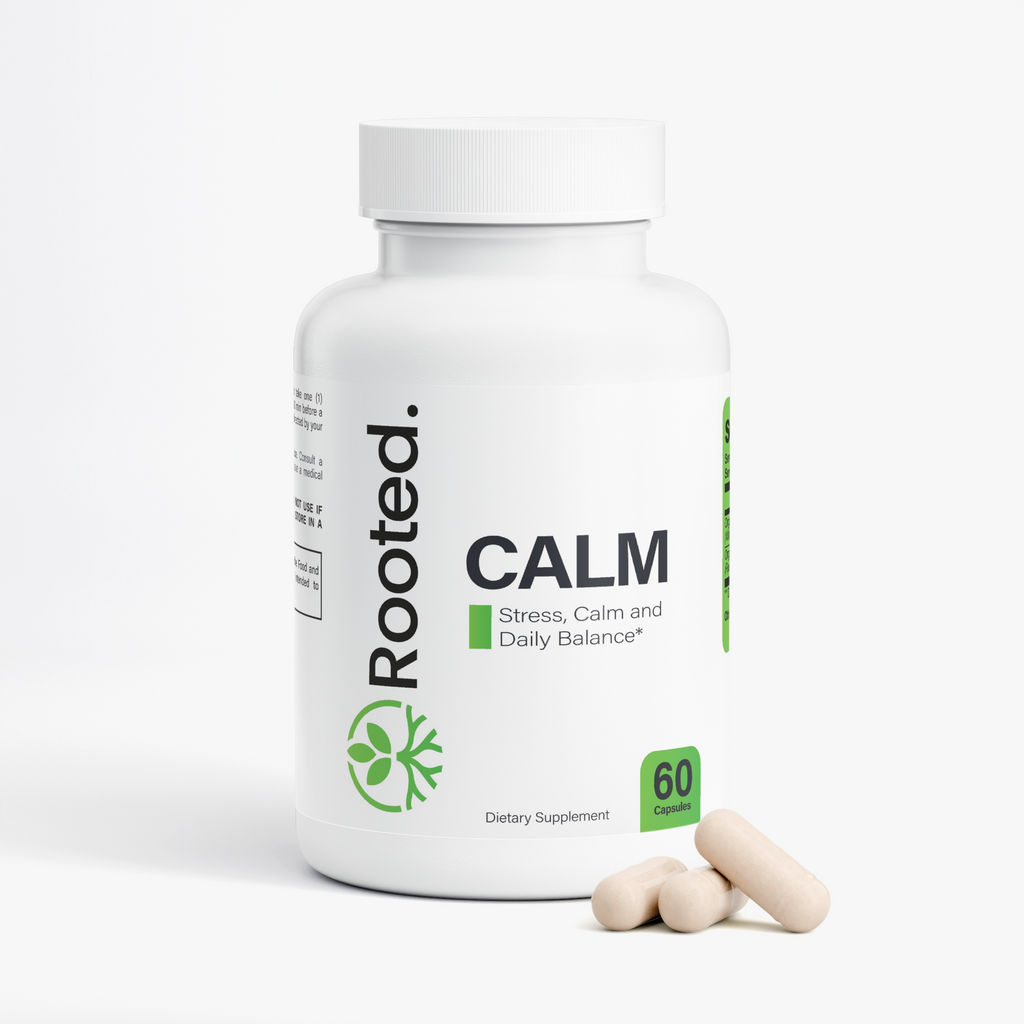 Rooted Calm Organic Ashwagandha with Black Pepper for Stress Support