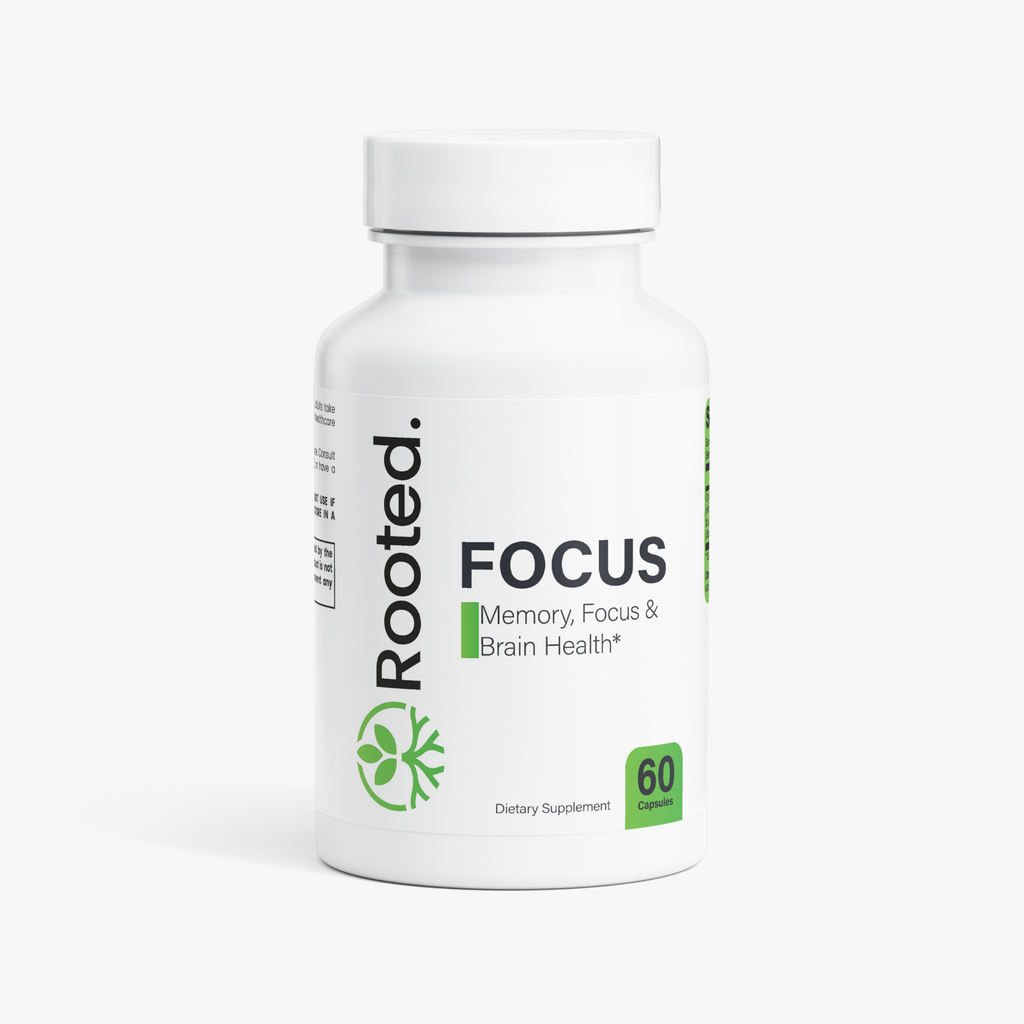 Rooted Focus Organic Lion’s Mane Mushroom for Focus & Cognitive Support