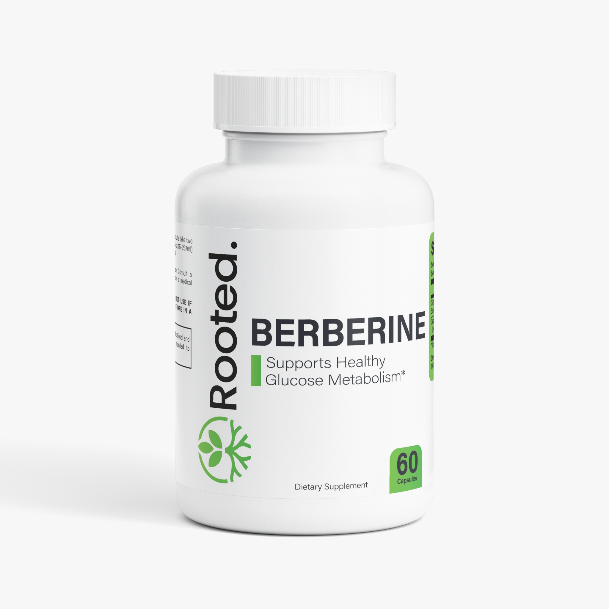 Rooted Berberine 97% Extract for Metabolic & Blood Sugar Support – 60 Capsules