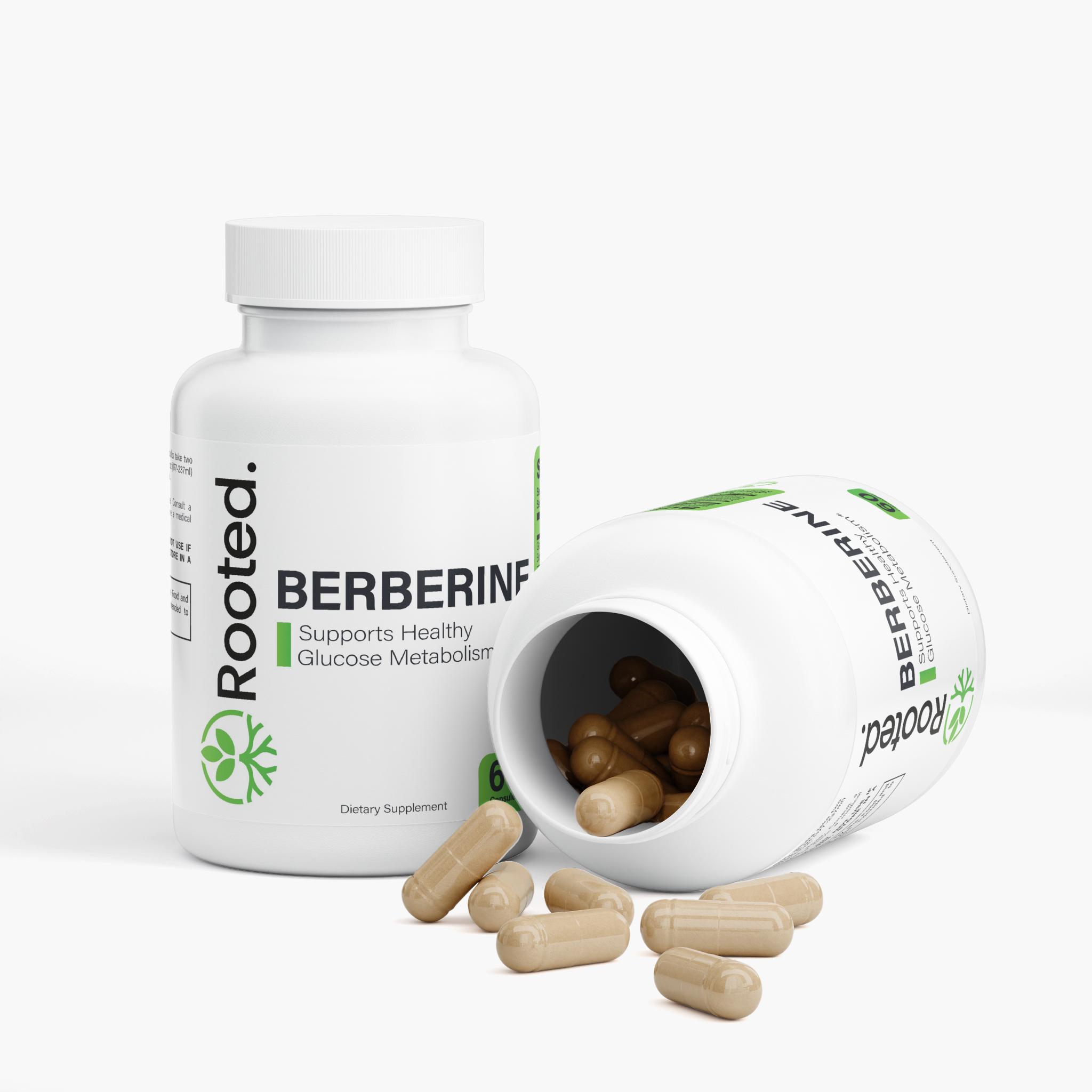 Rooted Berberine 97% Extract for Metabolic & Blood Sugar Support – 60 Capsules