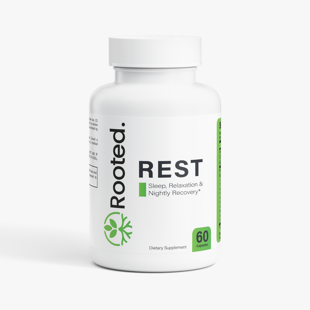 Rooted Rest with Melatonin, Magnesium, GABA & L-Theanine
