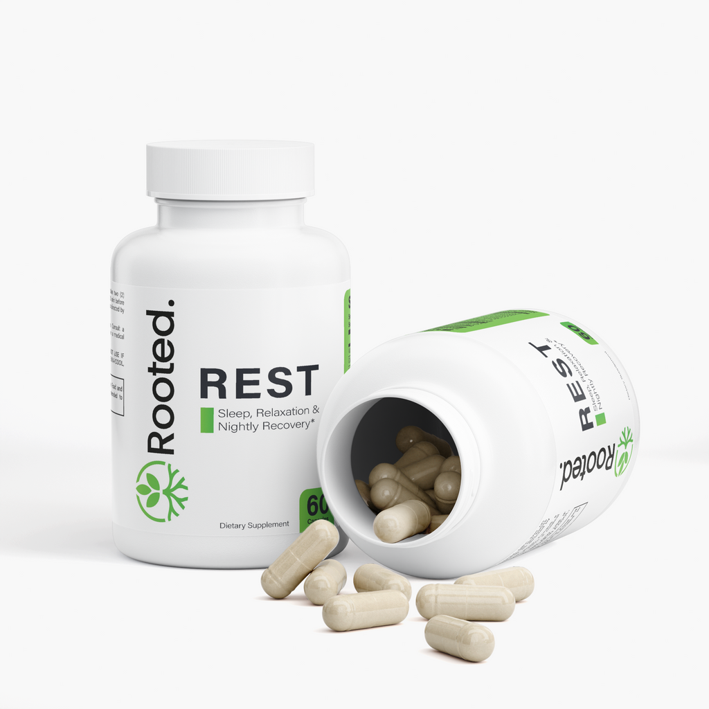 Rooted Rest with Melatonin, Magnesium, GABA & L-Theanine