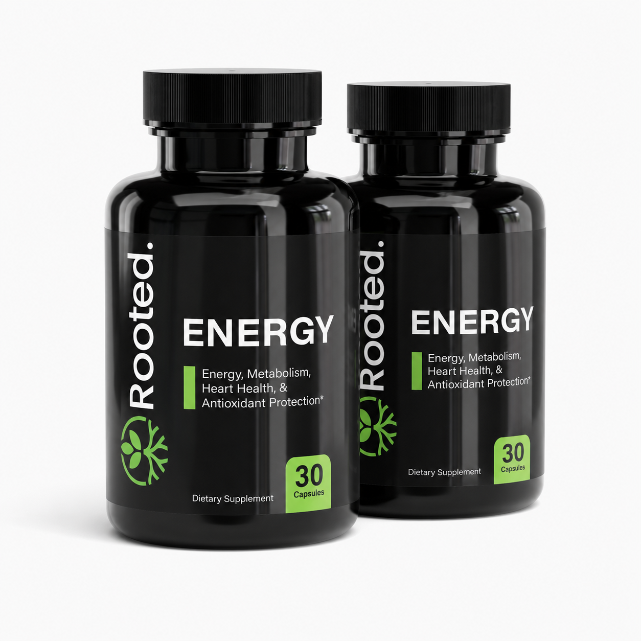Rooted Energy – Vitamin B12 + CoQ10 Daily Energy Support
