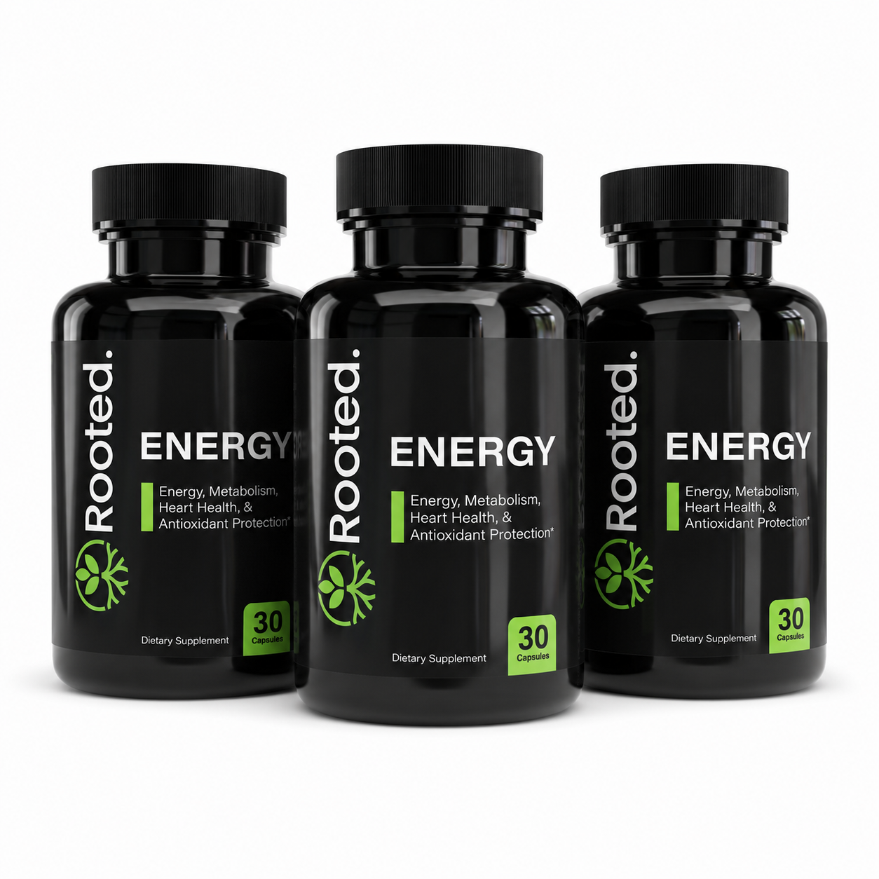 Rooted Energy – Vitamin B12 + CoQ10 Daily Energy Support