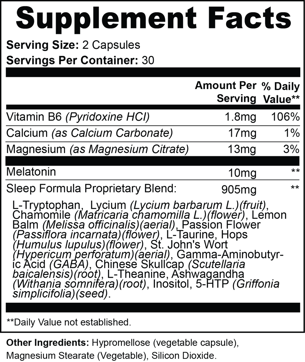 Rooted Rest with Melatonin, Magnesium, GABA & L-Theanine